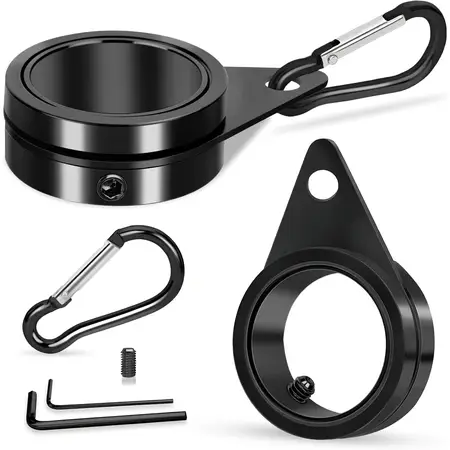 Flag Pole Rings Clips Aluminum Alloy Rotating Flag Mounting